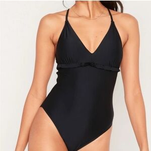 Old Navy Elegant Black One-Piece Swimsuit